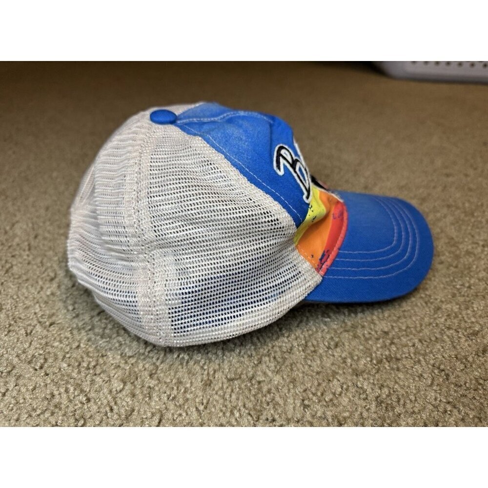 Ford Bronco Mesh SnapBack Trucker Cap Hat White/Blue - Picture 7 of 10